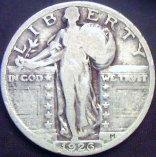1926 Standing Liberty Quarter - 90% Silver - Coin photo