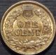 Key Date 1863 Indian Head Cent Bu,  Ms Full Liberty + 4 Deep Diamonds Small Cents photo 1