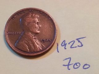 1925 Lincoln Cent Fine Detail Great Coin (700) Wheat Back Penny photo