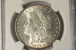 1879 Morgan Silver Dollar Ms62 Ngc Us Coin 3669944 - 011 photo
