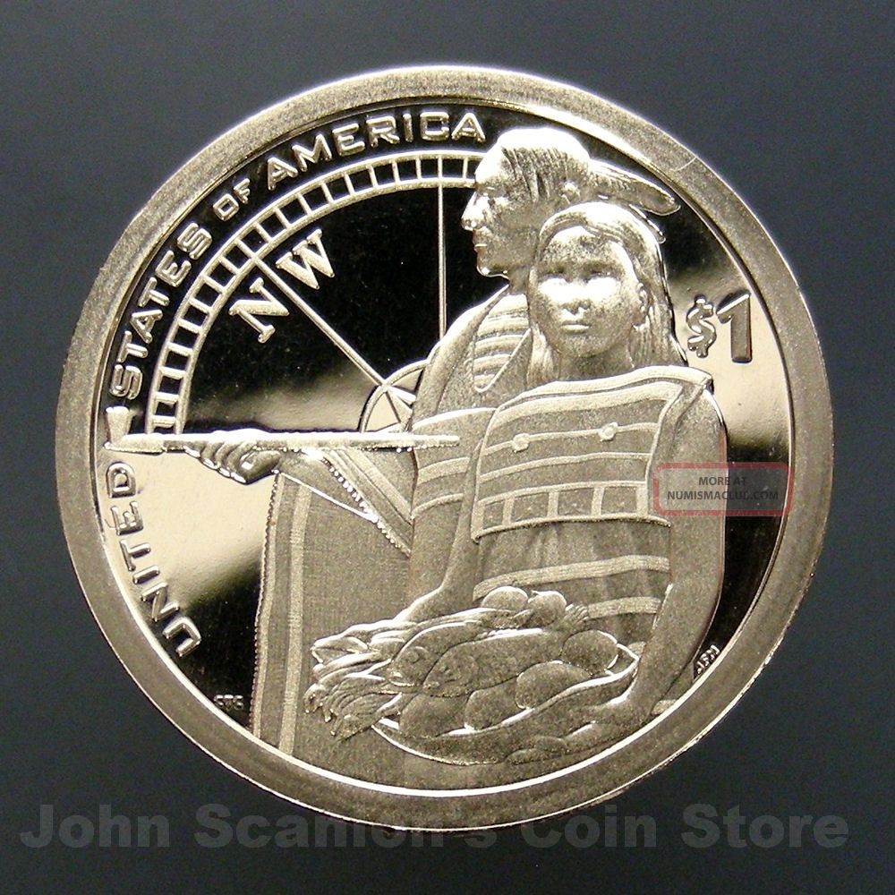 2014 S Native American Sacagawea Dollar Gem Deep Cameo PROOF US Mint Coin