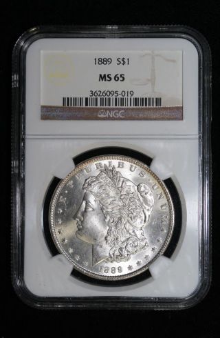 1889 Morgan Silver Dollar Coin Ngc Ms65 Coin photo