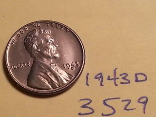 1943 - D Lincoln Steel Cent Coin (3529) photo