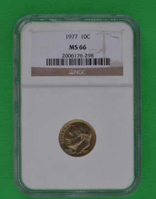One Ngc Graded 1977 10c Ms66 Dime photo