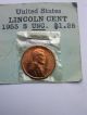 1955 S Lincoln Penny Unc Small Cents photo 1