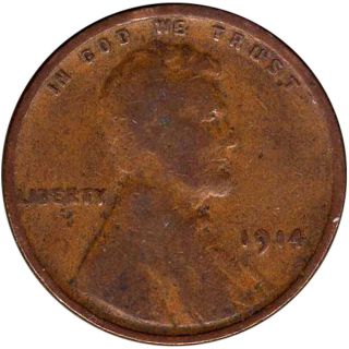 1914 Lincoln Cent In photo