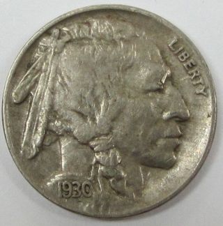 1930 - S Buffalo / Indian Head Nickel Us 5 Cents photo