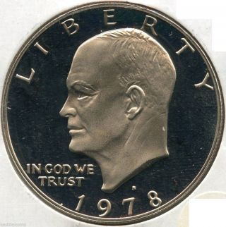 1978 - S Eisenhower Proof Dollar Ike - San Francisco - Kp362 photo