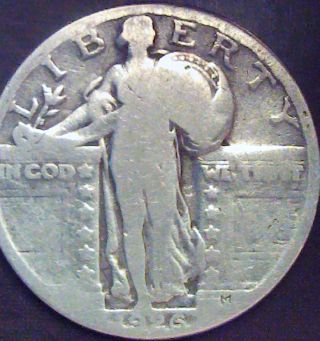 1926 P Standing Liberty Quarter 90% Silver Coin - Good Investment photo