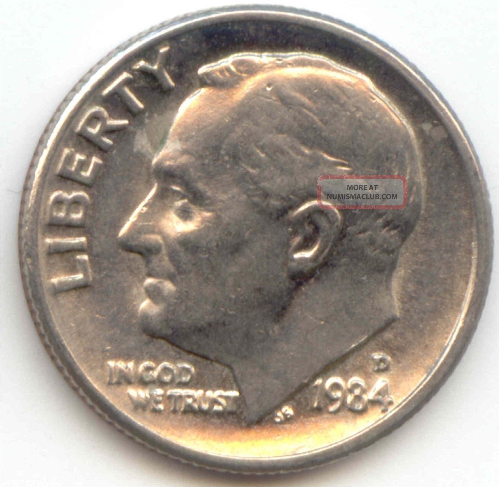 Usa 1984d American Dime 10c Ten Cent Piece Roosevelt 1984 D Exact Coin usa-1984d-american-dime-10c-ten-cent-piece-roosevelt-1984-d-exact-coin