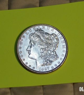 1887 - P Morgan Silver Dollar photo
