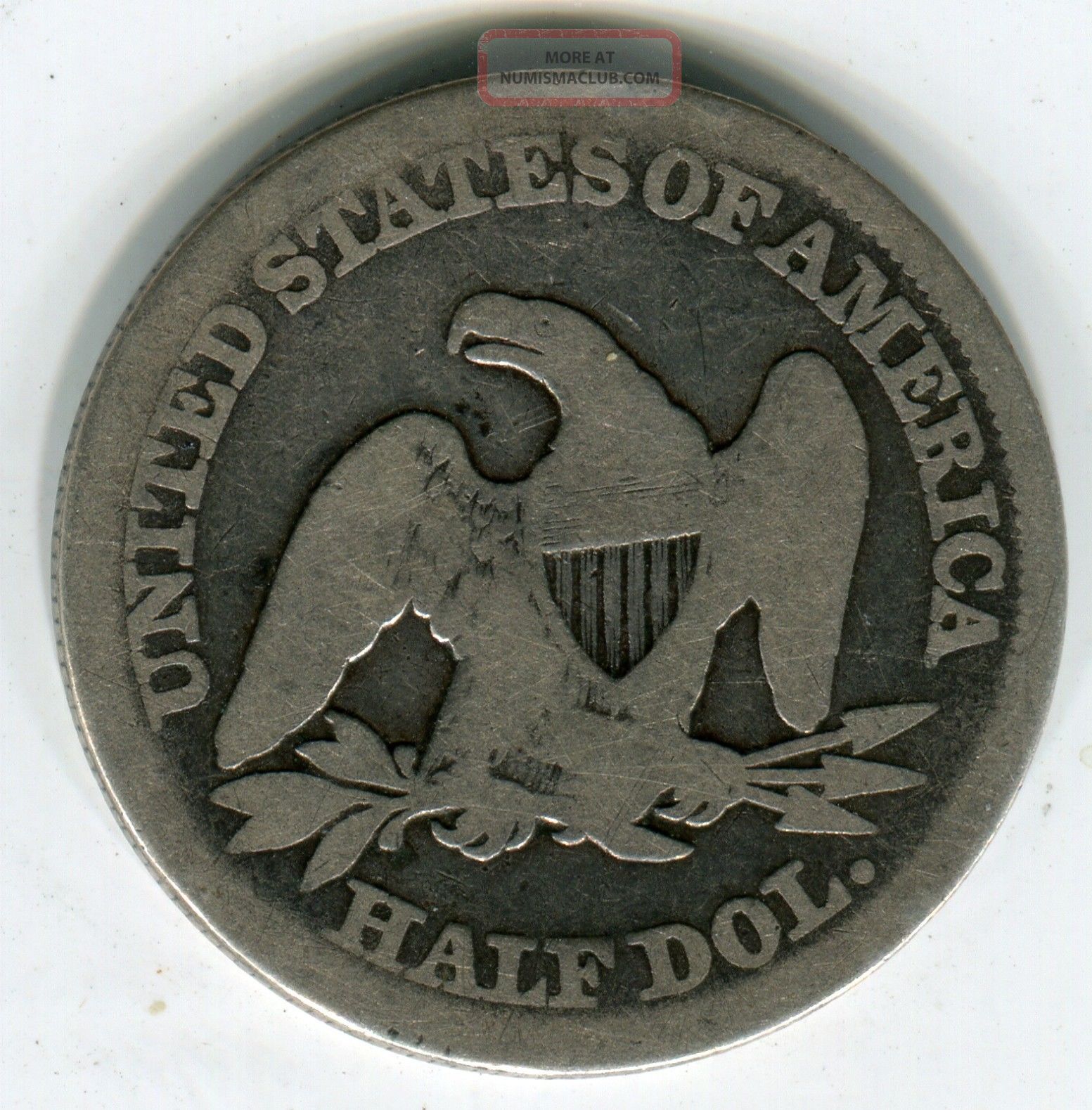 1856 50c Seated Liberty Half Dollar Ag