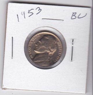 1953 Jefferson Nickel Bu Us Coin photo