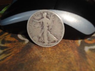 1936 Plain Walking Liberty Half 90% Silver Coin Circulated photo