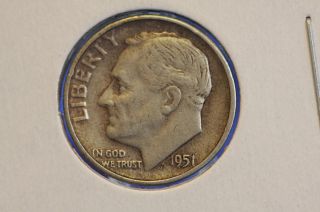 1952 10c Roosevelt Dime Average Circulated Coin 9514 photo