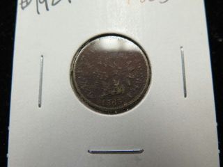 1863 1c,  Indian Head Cent,  Average Circulated Coin.  1924 photo