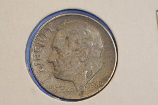 1946 - S 10c Roosevelt Dime Average Circulated Coin 9502 photo