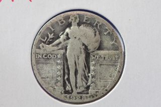 1928 - S 25c Standing Liberty Quarter Well Circulated Coin 5407 photo