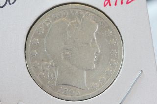1895 - O 50c Barber Half Dollar Well Circulated Condtion Coin 2792 photo