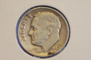 1948 - D 10c Roosevelt Dime Average Circulated Coin 9507 photo