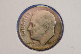 1949 - D 10c Roosevelt Dime Average Circulated Coin 9510 photo