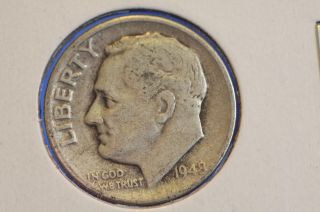 1948 - S 10c Roosevelt Dime Average Circulated Coin 9508 photo