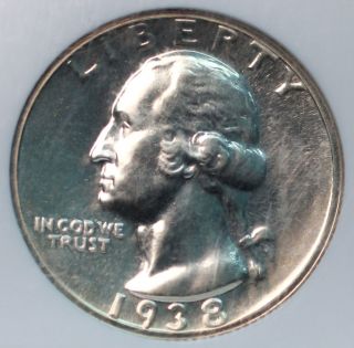 1938 25c Washington Quarter Dollar Gem Proof Ngc Pr - 65 01056034d photo