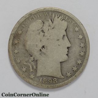 1898 - S U.  S.  Silver Barber Half Dollar (ccx1362) photo