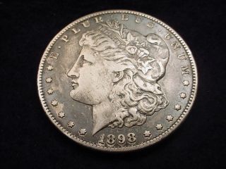 1898 - S Morgan Dollar Coin 4 photo