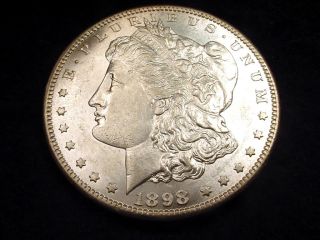 1898 - S Morgan Dollar Wonderful Flashy Bu Coin 6 photo