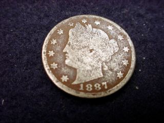 1887 Liberty Nickel Great Coin 12 photo