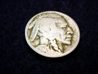 1914 - S Buffalo Nickel Great Key Date Coin 206 photo