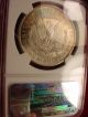 1904 - O Morgan Dollar Top Notch Rainbow Toned Ngc Certified Ms - - 64 Coin 8 Dollars photo 5