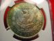 1904 - O Morgan Dollar Extraordinary Rainbow Toned Ngc Certified Ms - - 61 Coin 5 Dollars photo 5