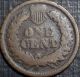 Key Date 1867 Indian Head Cent Full Date + Details Bronze Low Lqqk Small Cents photo 1