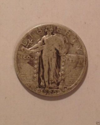1926 - S Standing Liberty Silver Quarter 1383 photo