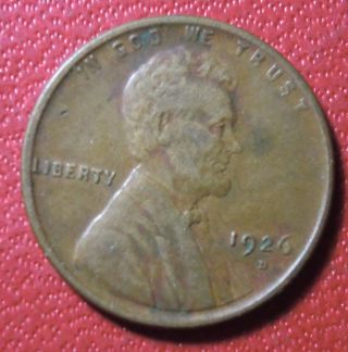 1926 - D Denver Lincoln Wheat Cent Penny photo