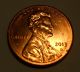 2013 - D Lincoln Penny Obverse Die Break / Die Chip Error Coins: US photo 2
