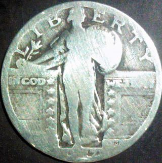 1927 P Standing Liberty Quarter. .  - 90% Silver Coin. , photo