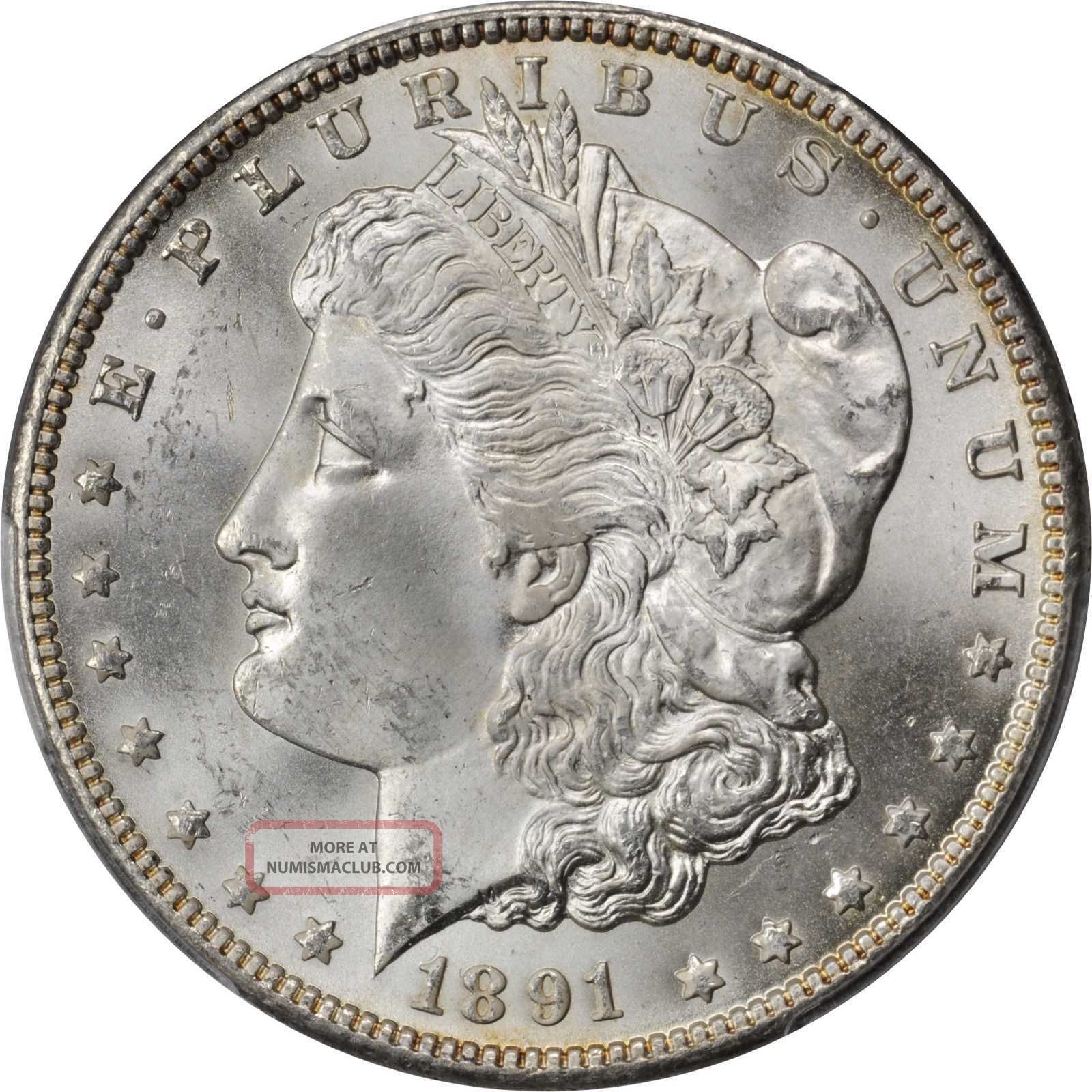 1891 - Cc Morgan Dollar Pcgs Ms 64 28306459
