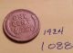 1924 Lincoln Cent Fine Detail Great Coin (1088) Wheat Back Penny Small Cents photo 1