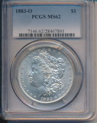 1883 - O Morgan Silver Dollar Pcgs Ms62 photo