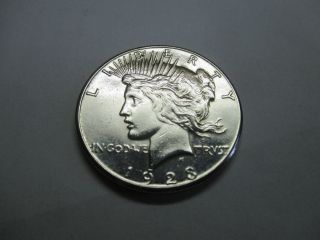 Uncirculated 1923 - S Silver Peace Dollar S/h photo