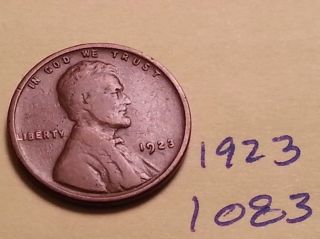 1923 Lincoln Cent Fine Detail Great Coin (1083) Wheat Back Penny photo