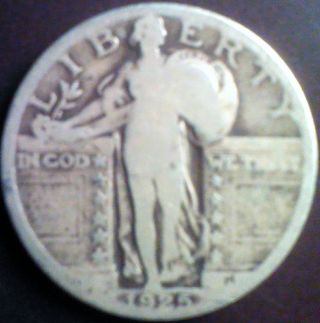 1925 Standing Liberty Quarter 90% Silver photo