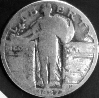 1927 P Standing Liberty Quarter,  @ 90% Silver Coin photo