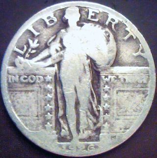 1926 Standing Liberty Quarter - 90% Silver - photo