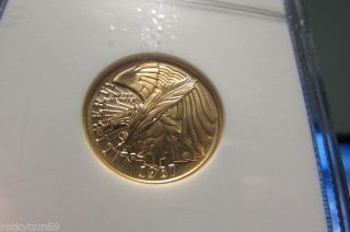 1987 - W U.  S.  Constitution Bicentennial Commemorative $5 Gold Ngc Ms 69 photo