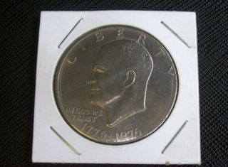 1976 Eisenhower - Ike Dollar Coin Business,  Circulated,  Copper photo