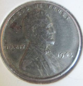 1943 Zinc - Plated Steel Usa Penny Old 1 Cent Coin - - - - - - photo